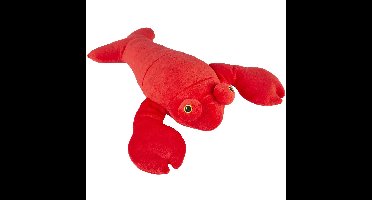 Ravensden Kreeft knuffel - rood - pluche - 33 cm - kreeften knuffeldier - zeedier