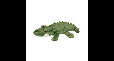 Ravensden Pluche knuffel - krokodil - groen - 15 cm - wilde dieren knuffels