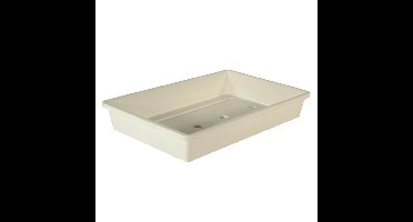 Rechthoekige kweekbak voor zaailingen wit kunststof 37.5 x 24 x 6 cm