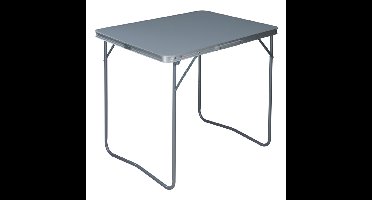 Redcliffs Camping tafel - aluminium - lichtgewicht - grijs/zilver - 80 x 60 x 69 cm - hoge tafel