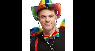Regenboog strik - verkleedaccessoires - Gay pride thema