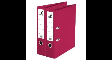 Ringband map/ordners A4 - 2x - rood - 31 x 28 x 7 cm - Documenten opbergen - Kantoorartikelen
