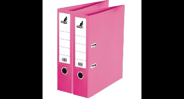Ringband map/ordners A4 - 2x - roze - 31 x 28 x 7 cm - Documenten opbergen - Kantoorartikelen