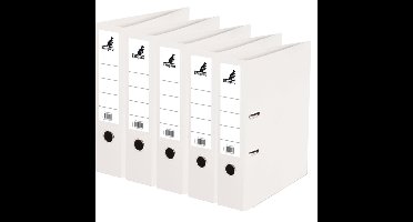 Ringband map/ordners A4 - 5x - wit - 31 x 28 x 7 cm - Documenten opbergen - Kantoorartikelen