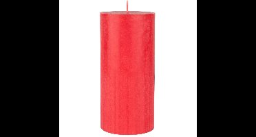 Rode cilinderkaarsen/ stompkaarsen 15 x 7 cm 50 branduren