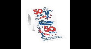Rol Toiletpapier voor 50 jaar man - met grappige tekst - 50e verjaardag funcadeau