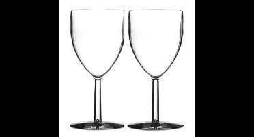 Rosti Mepal Wijnglazen - 10x - kunststof - 300 ml - 8 x 16 cm - outdoor/camping