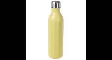 RVS thermosfles / isoleerfles voor onderweg 500 ml pastel geel