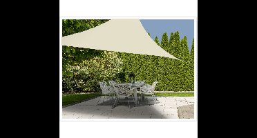 Schaduwdoek/zonnescherm - polyester - gebroken wit - 3 x 3 x 3 meter