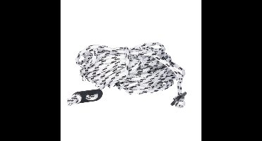 Scheerlijnen / touwen met gatspanners - 2x - zwart/wit - 4 mm x 10 meter
