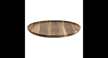 Secret de gourmet Serveerplank - acacia hout - D38 cm - rond - borrelplank