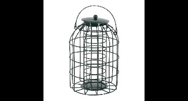 Selectieve vetbollensilo Mees - staal - 16 x 24 cm - vogel voedersilo voor vetbollen