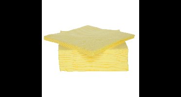 Servetten Luxe kwaliteit - geel - 80x - 38 x 38 cm - Tafel decoratie - Papier