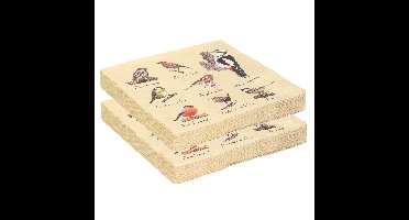 Servetten met vogels print - 40x - papier - 33 x 33 cm - tuinvogels - 3 laags