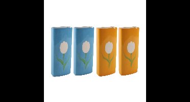 Set Radiatorbak waterverdampers 4x stuks - porselein - 20 x 8 cm