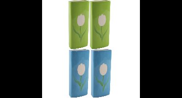 Set Radiatorbak waterverdampers 4x stuks - porselein - 20 x 8 cm