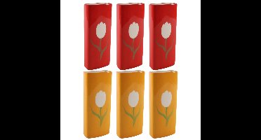 Set Radiatorbak waterverdampers 6x stuks - porselein - 20 x 8 cm