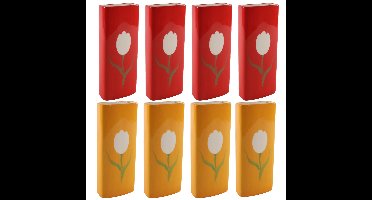 Set Radiatorbak waterverdampers 8 stuks - porselein - 20 x 8 cm