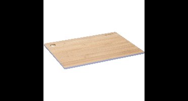 Set van 1x stuks snijplanken grijze rand 28 x 38 cm van bamboe hout