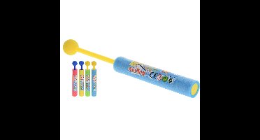 Set van 3x waterpistool van foam met bol 21 cm