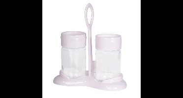 Set van peper en zout strooiers van glas 15 x 16 cm