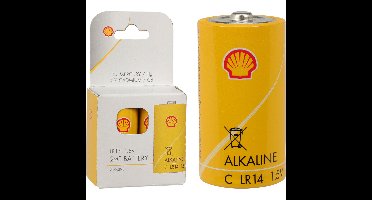 Shell Batterijen - type LR14 - 2x stuks - Alkaline - Longlife
