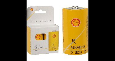 Shell Batterijen - type LR20 - 2x stuks - Alkaline - Longlife