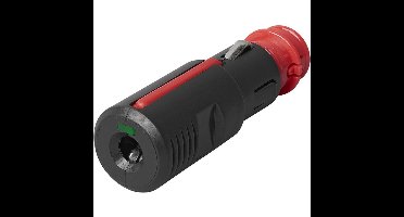 Sigarettenaanstekerplug - zwart - kunststof - 12/24 volt - max 8A