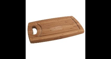 Snijplank - met handvat - 42 cm - bamboe hout - plankje voor vis, vlees, groente, fruit