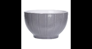 Soepkommen/serveer schaaltjes - Venice- keramiek - D14 x H8 cm - steengrijs - Stapelbaar