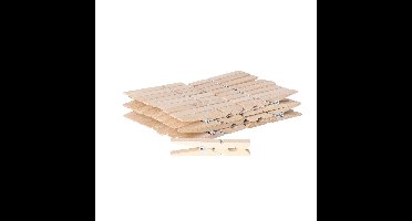 Sorbo wasknijpers hout - 36x stuks - knijpers / wasspelden - wasgoed ophangen