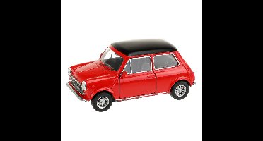Speelgoed Mini Cooper auto - rood - die-cast metaal - 10 cm - Model 1300