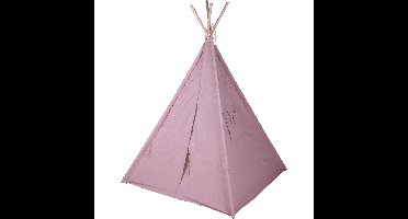 Speeltent - tipi tent kinderen - met draagtas - roze - 103 x 160 cm