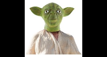 Star Wars Yoda masker van latex - groen - verkleedmasker - carnaval - volwassenen