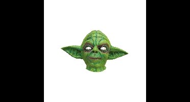 Star Wars Yoda masker van latex - groen - verkleedmasker - carnaval - volwassenen