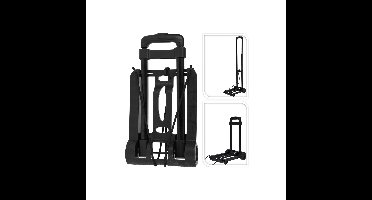 Steekwagen transport trolley - kunststof/metaal - max 30 kilo - opvouwbaar
