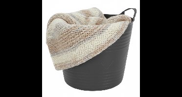 Storage solutions opbergmand - zwart - 27 l - kunststof - 42 x 40 x 35 cm - met handvatten