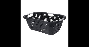 Storage Solutions Wasmand met handvatten - zwart - kunststof - 26 liter