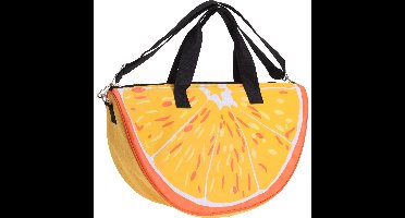 Strandtas/sporttas sinaasappel 32 x 50 cm