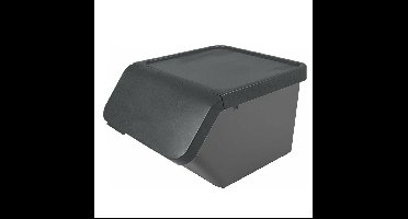 Sunware Sigma Home sorteer bak - afvalbak - antraciet - stapelbaar - 45L - 49 x 39 x 30 cm