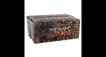 Svenska Living set van 2x stuks clusterverlichting goud 450 cm