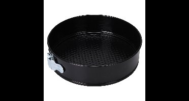 Taart bakvorm/springvorm met anti-aanbak laag zwart 24 cm