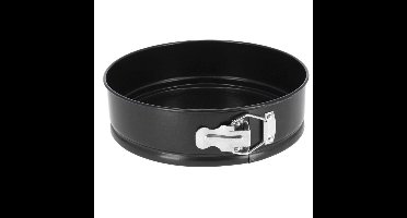 Taarten bakken bakvorm/spring vorm/bakgerei Kitchen Pro - metaal - anti-aanbak laag - zwart - 24 cm