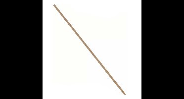 Talen Tools bezemsteel - hout - 130 cm - D2,4 cm - met klemuiteinde