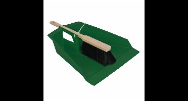 Talen Tools Stoffer en blik - donkergroen - XXL - tuinafval/ bladafval