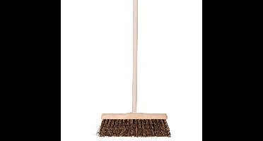 Talen Tools Straatbezem natuurvezels - hout - 45 cm - buitenbezem - voor tegels - Steel 140 cm