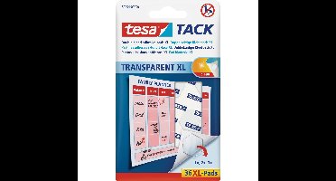 Tesa dubbelzijdige kleefpads XL - 72x - plakrondjes / pads - posters ophangen - dubbelzijdig tape