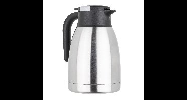 Thermoskan - 1.5L - dubbelwandig - RVS - zilver - koffie en thee - vacu?m isolatie