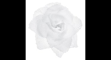 Trouwauto bloemen - Bruiloft - wit - rozen -24x stuks - 9 cm - just married