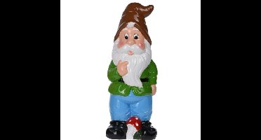 Tuinkabouter met paddenstoel 30 cm